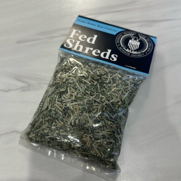 NWT Federal Reserve Bank Of Chicago Fed Shreds Souvenir Shredded Dollars - Picture 1 of 5